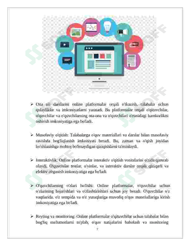 Boshlang`ich sinf ona tili darslarida ilg`or pedagogik texnologiyalar 7