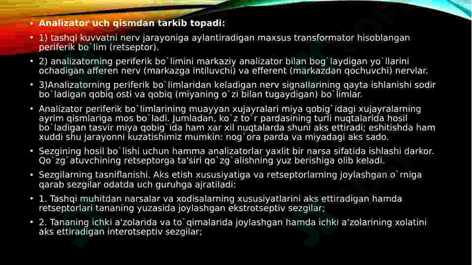 Psixik jarayonlar va miyaning o‘zaro aloqadorligi 7