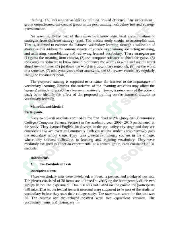 Ways of achieving best long-term vocabulary retention with EFL students 7