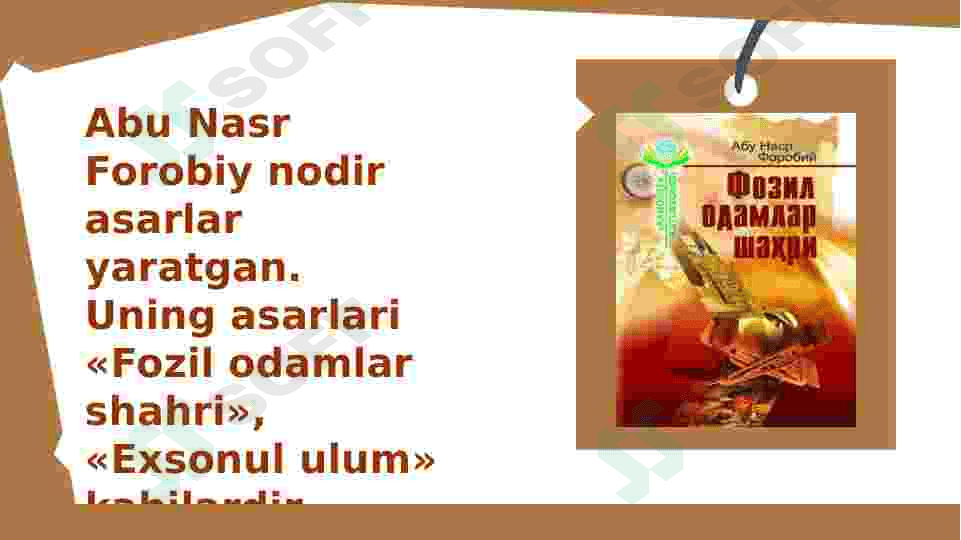 ABU NASR FAROBIYNING  ILMIY FALSAFIY QARASHLARI 7