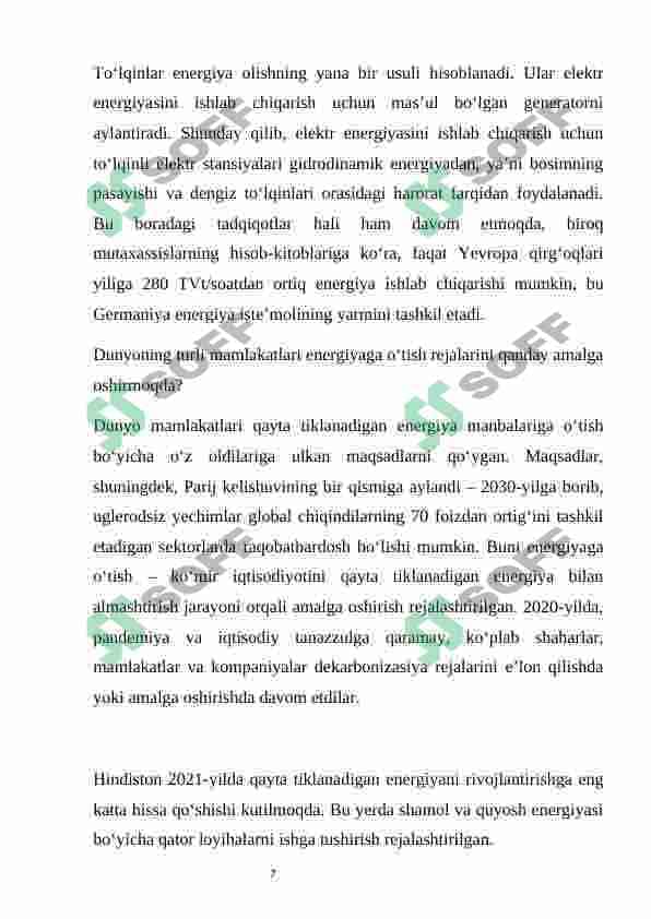 Muqobil energiya manbalari 7