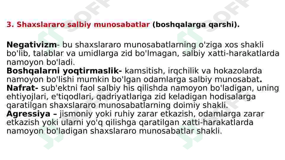 Kasbiy psixologiyada shaxslararo munosabatlar psixologiyasi 7