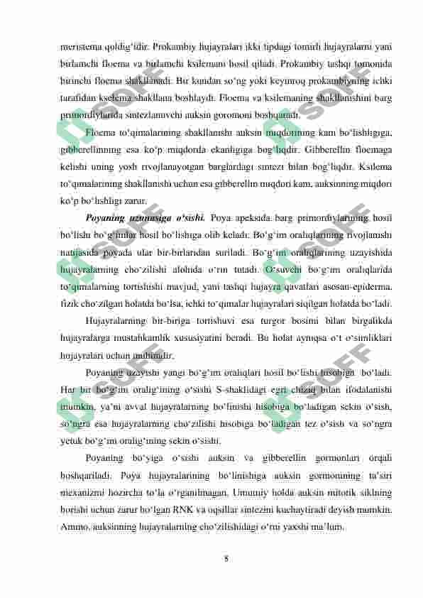 O'simliklar ontogenizining fiziologik tavsifi 7
