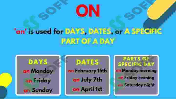 Prepositions of time : in on at 7