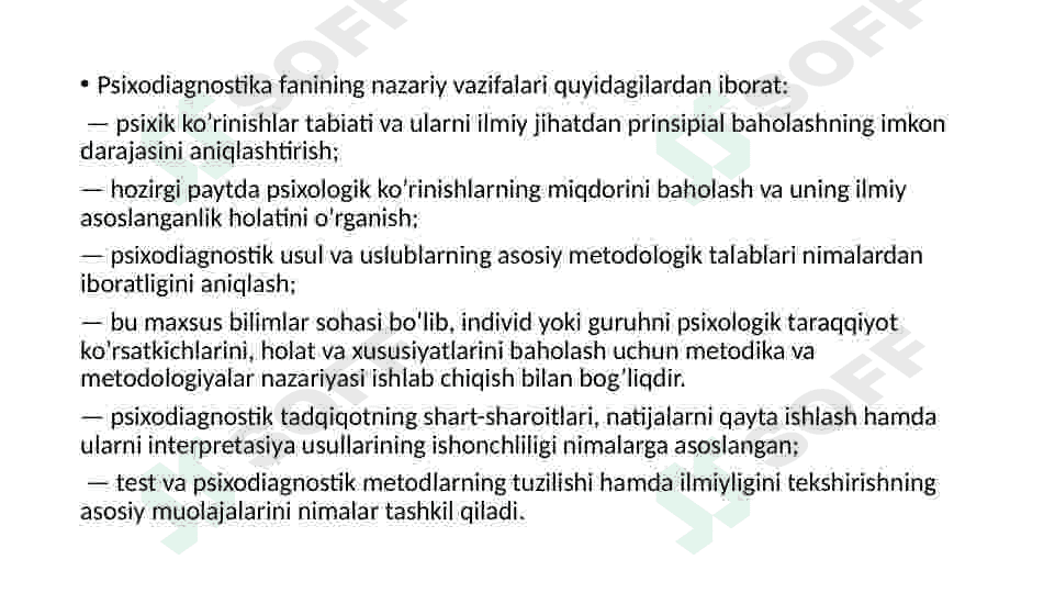 Kasbiy faoliyat psixodiagnostikasi va kasbiy layoqat tashxisi 7