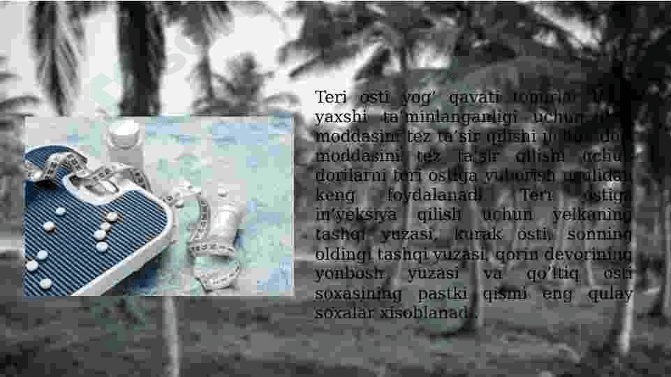 Dori-darmonlarni organizmga kiritish usullari. Nafas olish tizimi kasalliklari 7