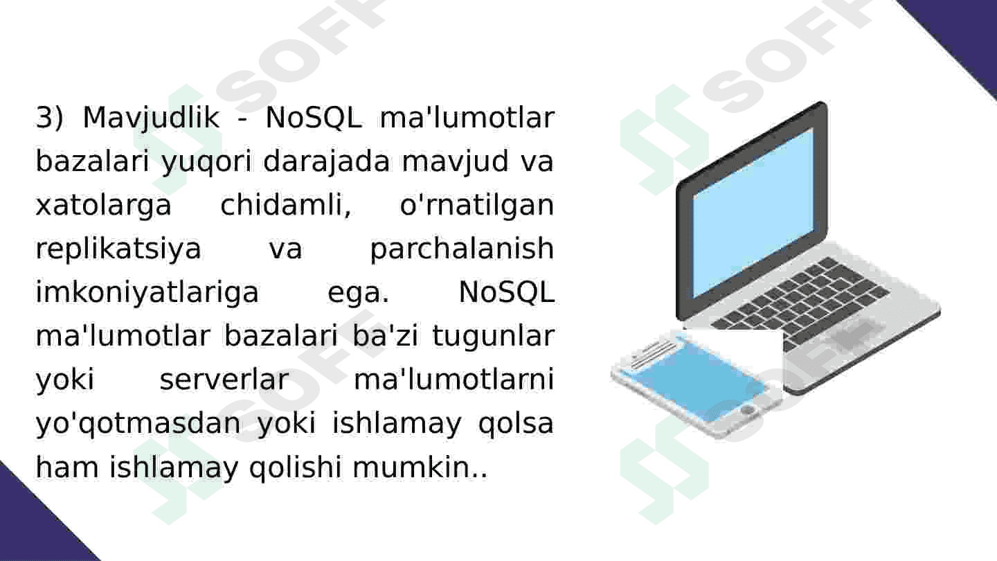 BIG DATA UCHUN MA'LUMOTLAR BAZASI TEXNIKASI 7