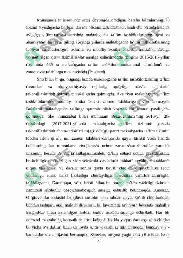 Oʻzbekistonda  MTTning vujudga kelishi va taraqqiyot bosqichlari 7