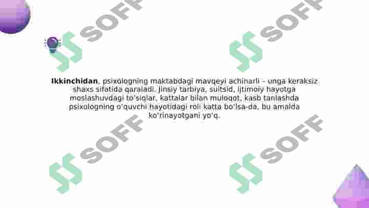 MAKTABLARDA PSIXOLOGIK FAOLIYATNI TO'G'RI YO'LGA QO'YISH 7