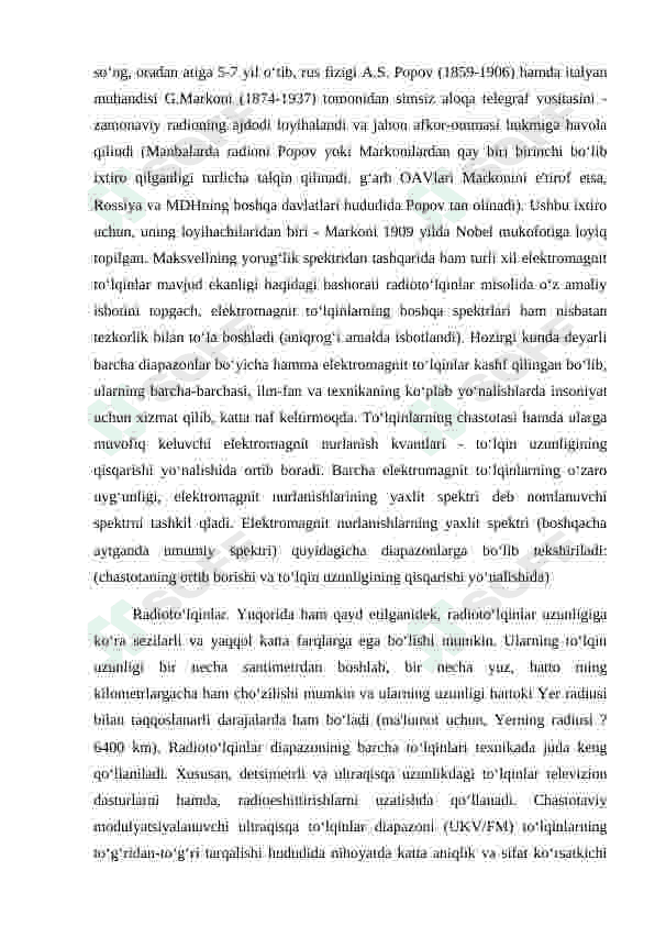 elektromagnit to'lqin nurlanishi 7
