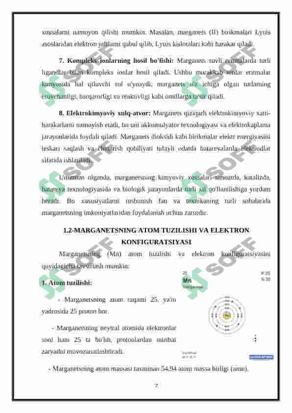 Marganes va uning birikmalari 7