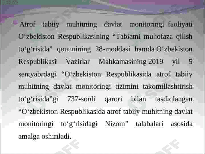 Atrof-muhitning asosiytarkibiy qismlari 7