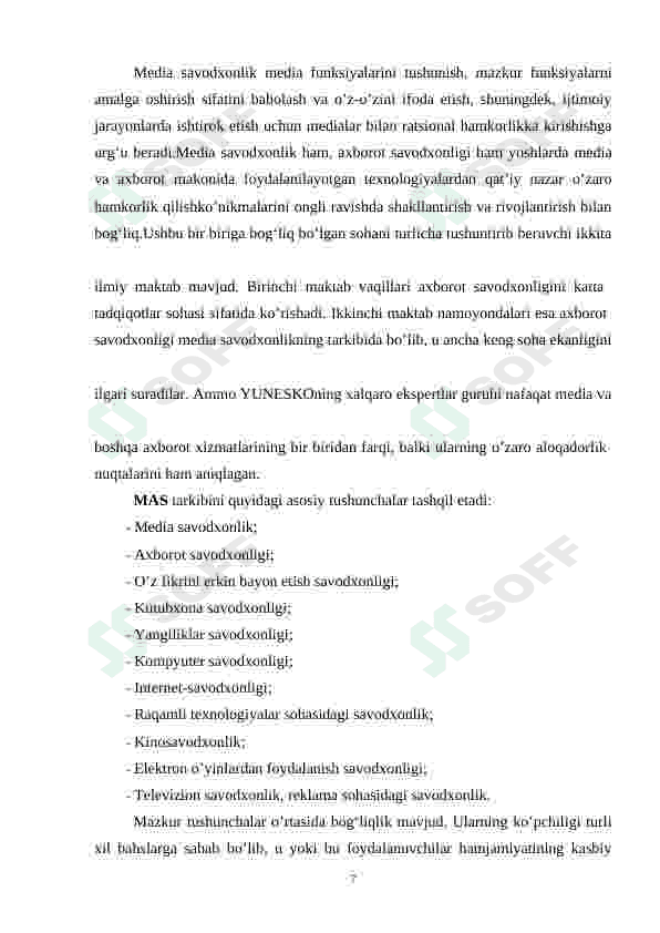 Media va axborot savodxonligi- raqamlashuv davrining asosiy talabi 7