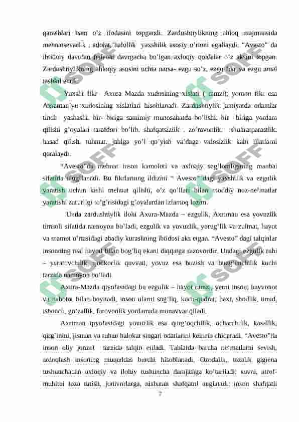 "Avesto"dagi ta'limiy axloqiy qarashlarning pedagogik mohiyati 7