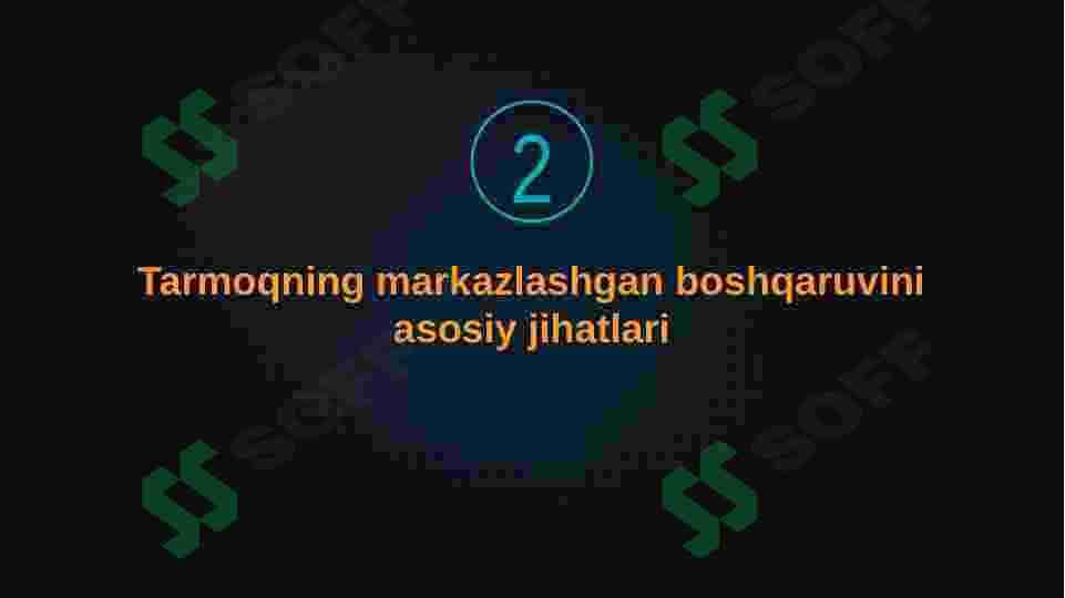 Tarmoqning markazlashgan boshqaruvga  ehtiyoj va zaifliklar. 7