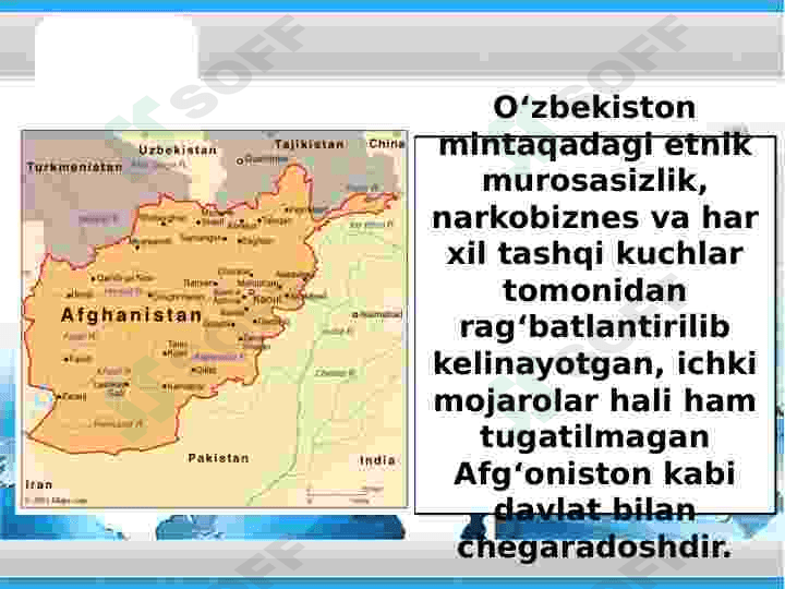 O‘zbekiston Respublikasi tashqi siyosiy faoliyatining shakllanishi va uning ustuvor yo‘nalishlari 7