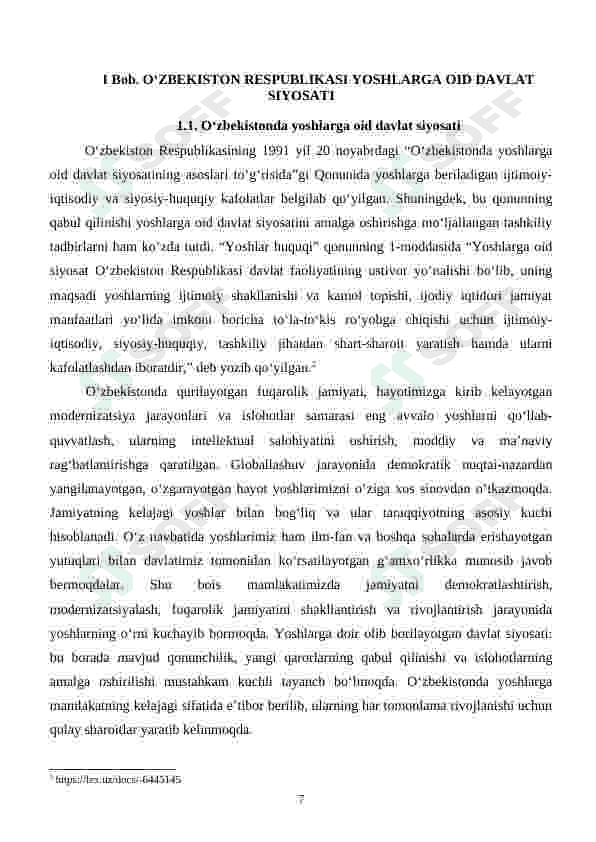 YUQORI SINF O'QUVCHILARI BILAN OLIB BORILADIGAN IJTIMOIY PEDAGOGIK FAOLIYAT 7