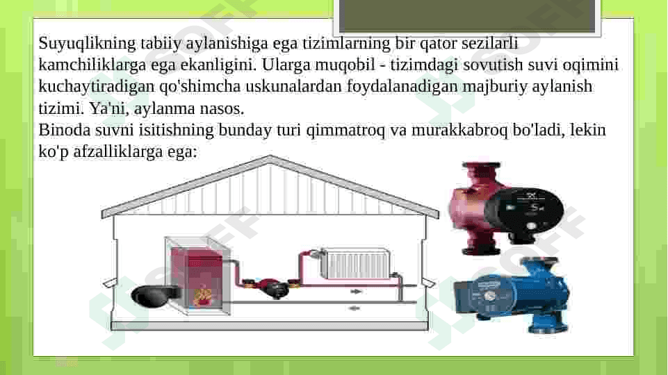 Isitish tizimining issiklik o’tkazgichlari (quvurlari) 7