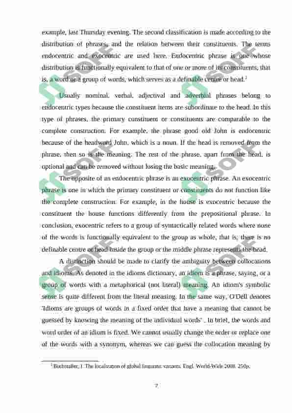 Collocation and idioms 7