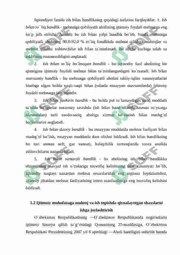 Oʻzbekistonda bandlik siyosati va uni amalga oshirish xususiyatlari 7