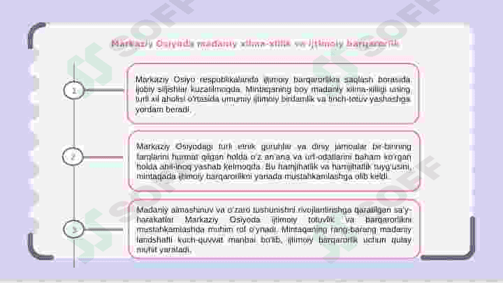 Markaziy Osiyo Respublikalari ijtimoiy barqarorlikni saqlash yoʻlida 7