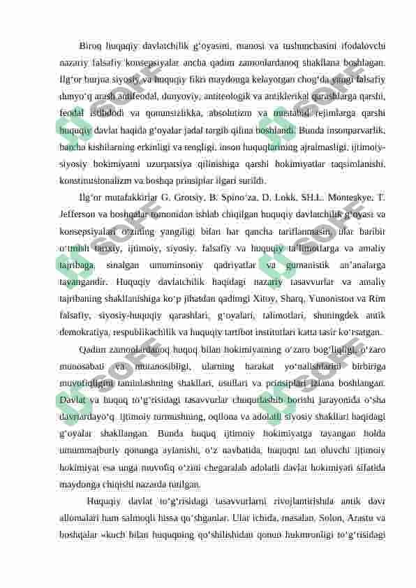 O'zbekiston Respublikasida demokratik huquqiy davlat qurish va fukarolik jamiyatini shakllantirish sharoitida davlat funksiyalarining o'zgarishi va yangilanishi 7