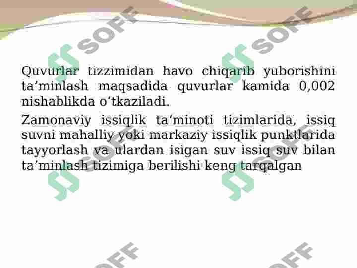 Markazlashtirilgan issiq suv bilan ta’minlash tizimlari 7