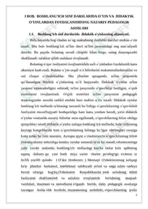 Boshlangʻich sinf matematika darslarida didaktik oʻyinlardan foydalanish 7