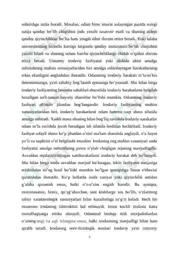 Iroda nazariyalari 7