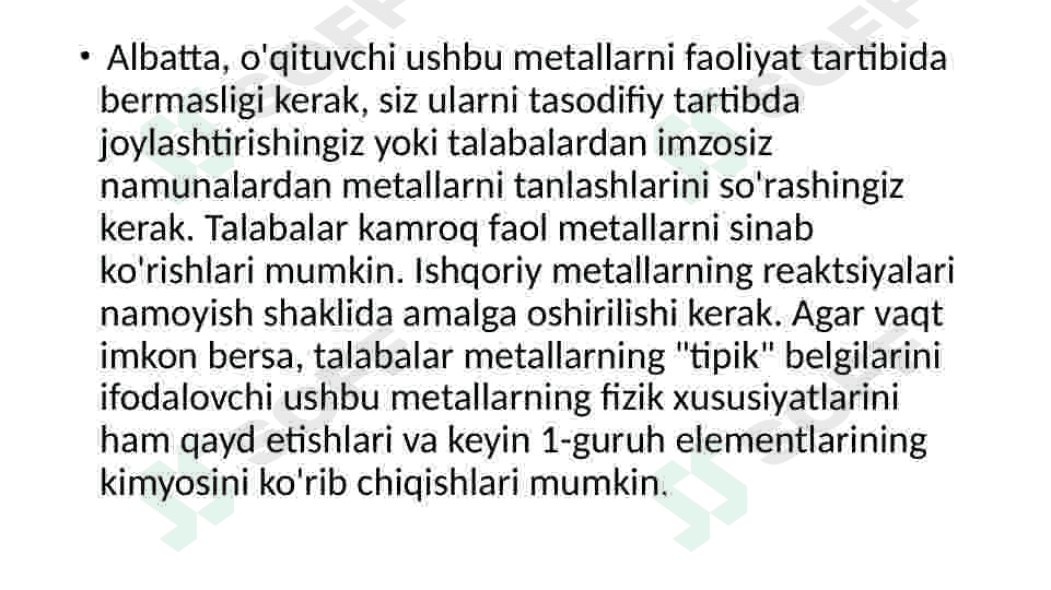 Kimyo darslarida talabalarning amaliy faoliyati ko'nikmalarini shakllantirish 7