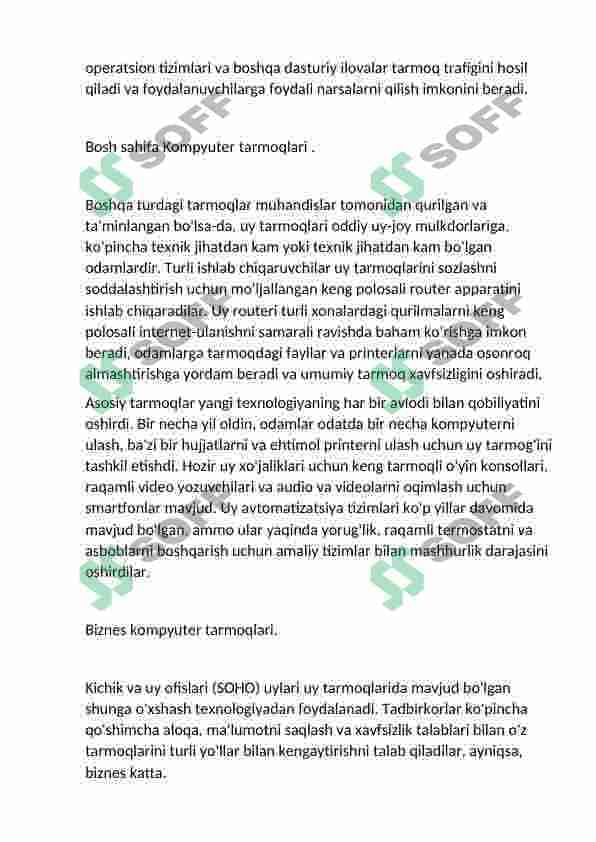 Zamonaviy kompyuter tarmoqlari 7