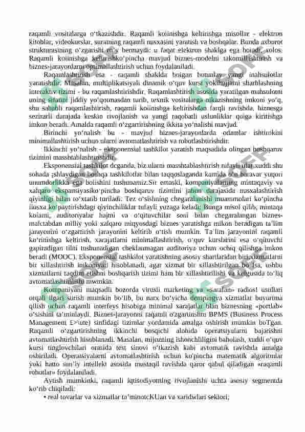 IQTISODIYOTNING BARCHA SOHALARINI RAQAMLI TEXNOLOGIYALAR ASOSIDA YANGILASH ZARURIYATI 7