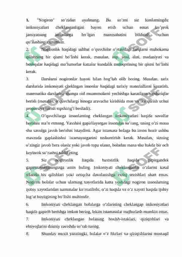 Alohida yordamga muhtoj bolani samarali inlyuziyasi uchun ichki sharoitlar 7