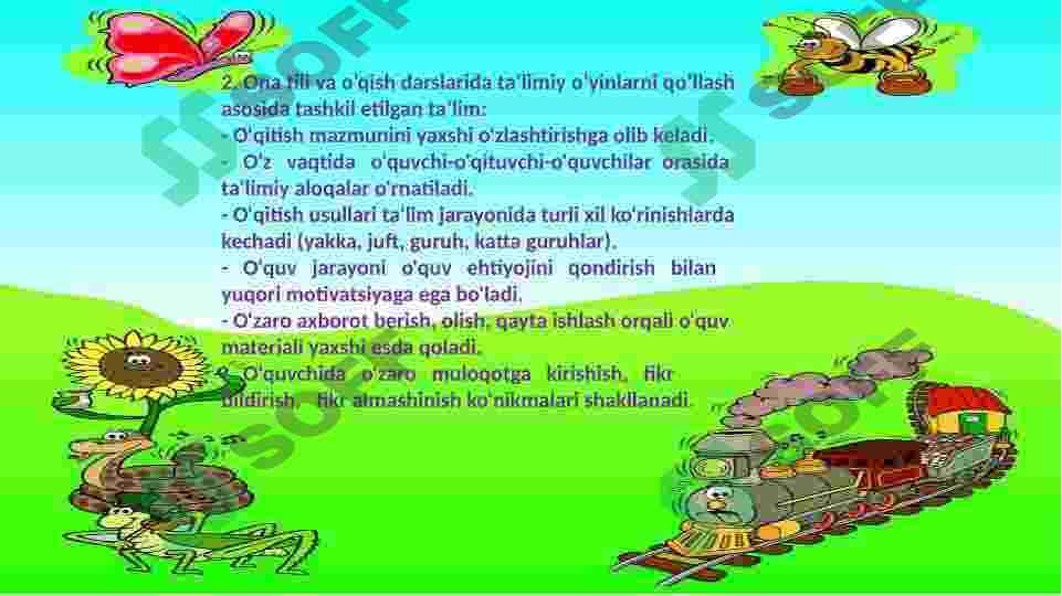 Ona tili va o’qish  darslarida ta’limiy o’yinlarni qo’llash 7