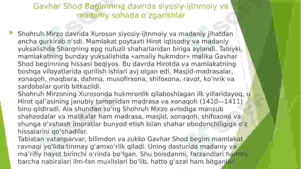 Gavhar shod begim faoliyatining ilmiy, tarixiy va badiiy asarlarda talqin 7