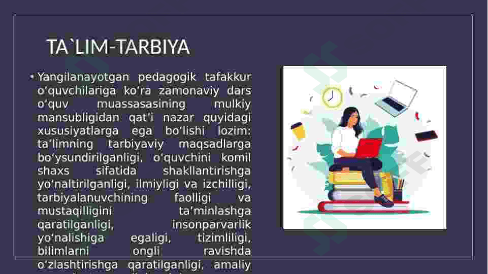 Taʼlimni tashkil etishning yordamchi shakllari 7