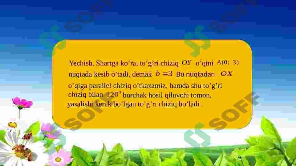 Fazoda ikki to'g'ri chiziq orasidagi burchak 7