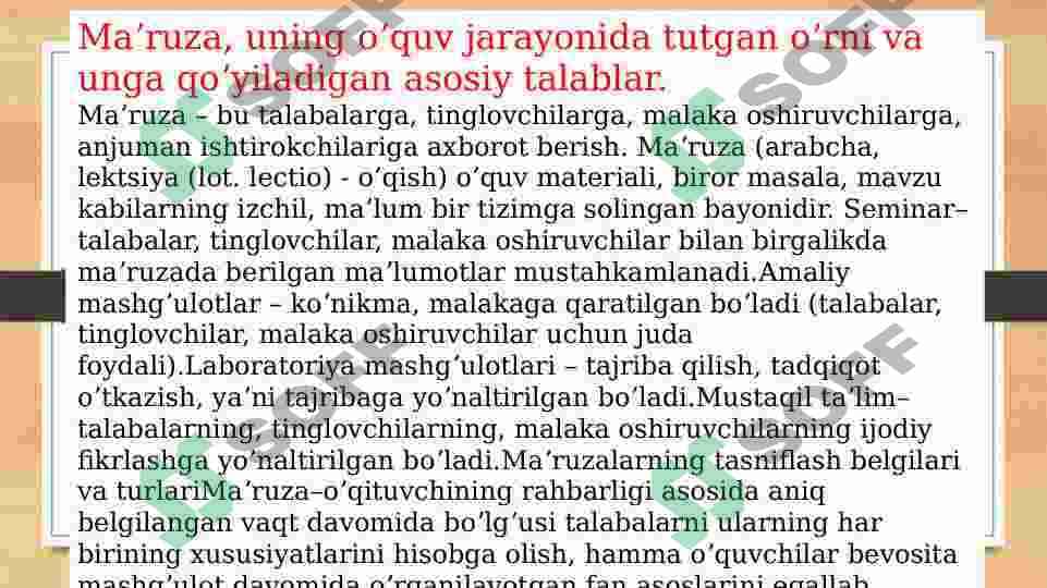 Oliy ta’limningOliy ta’limni  shakl va usullari shakl va usullari 7