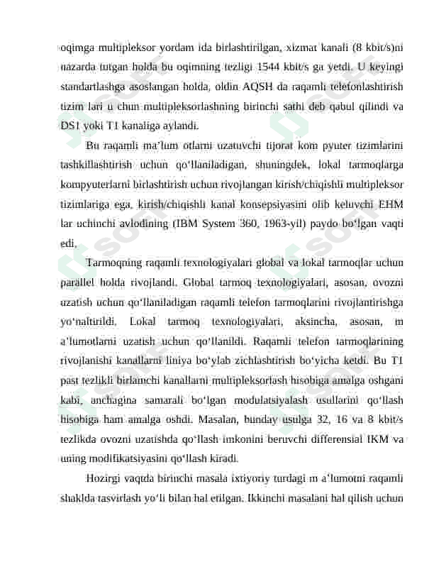 Simli abonentlik liniyalar xarakteristikalarini tahlil qilish 7