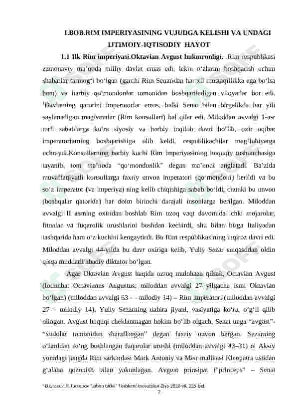 Rimning ilk imperiya va oltin davri 7
