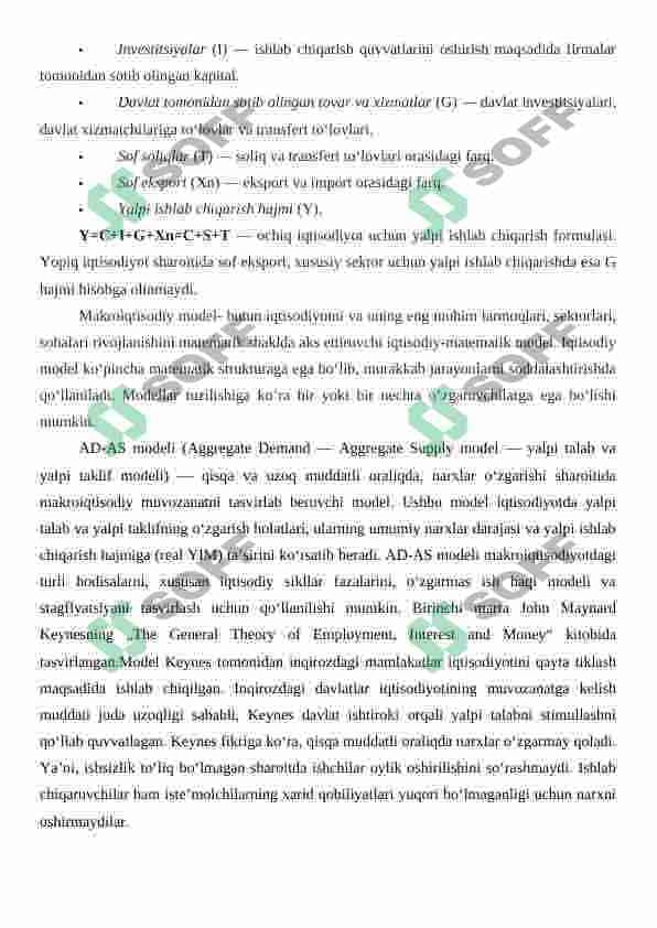 Milliy hisoblash tizimidagi asosiy makroiqtisodiy koʻrsatkichlar 7