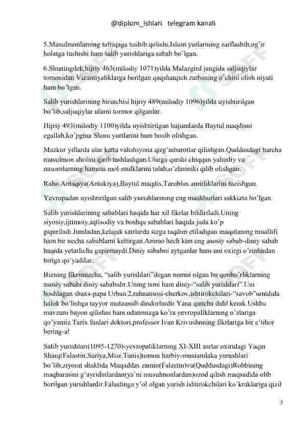 Salohiddin Ayyubiyning Islomda tutgan òrni ! 7