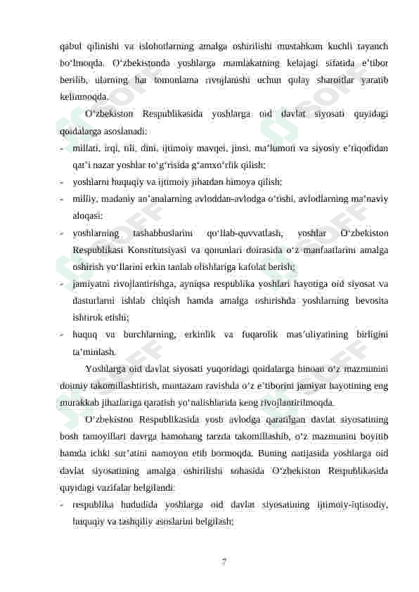 Yoshlar ta’lim-tarbiyasi muammolarini tadqiq etishning ilmiy-pedagogik asoslari 7