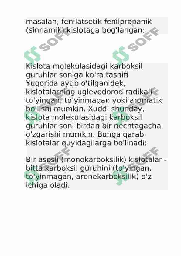 To'yinmagan karbon kislotalar . Xossalari, olinishi, tabiatda uchrashi 7