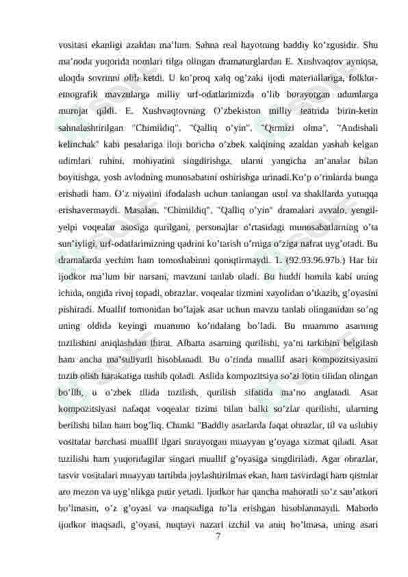 Usmon Azim dramaturgiyasi 7