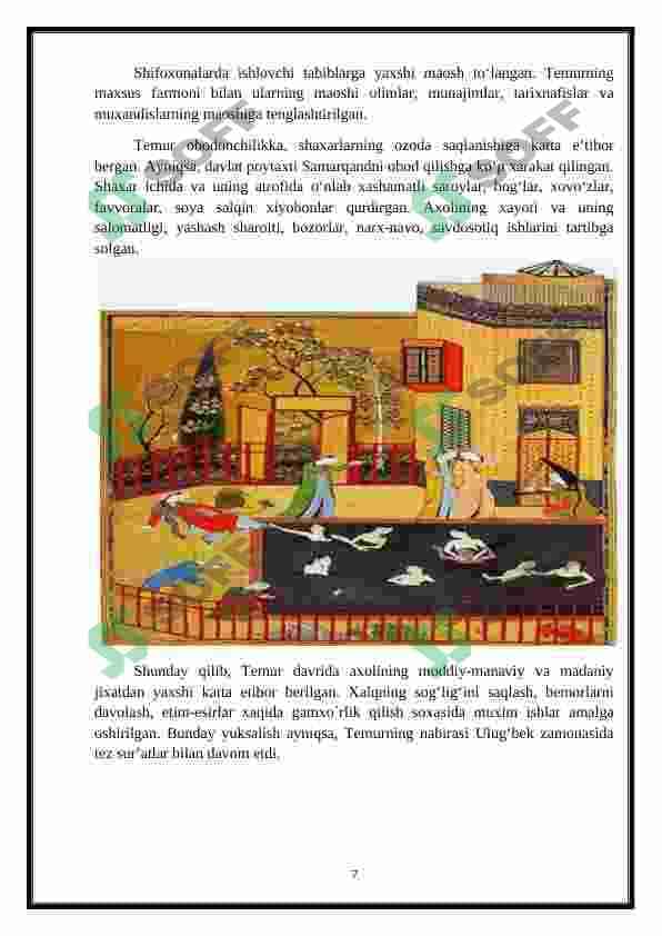 Amir Temur va temuriylar davridagi taniqli tabiblar va ularning faoliyati 7