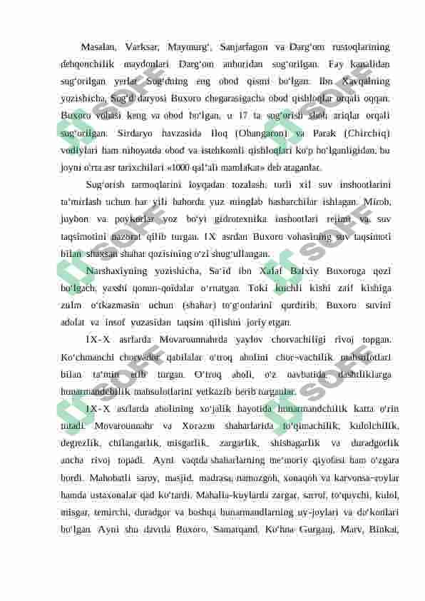 Samoniylar davrida ijtimoiy-iqtisodiy hayot 7