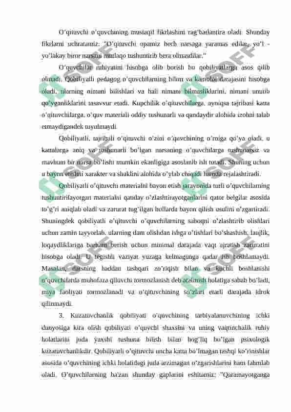 O’qituvchi kasbiy faoliyatida pedagogik qobiliyatning ahamiyati 7