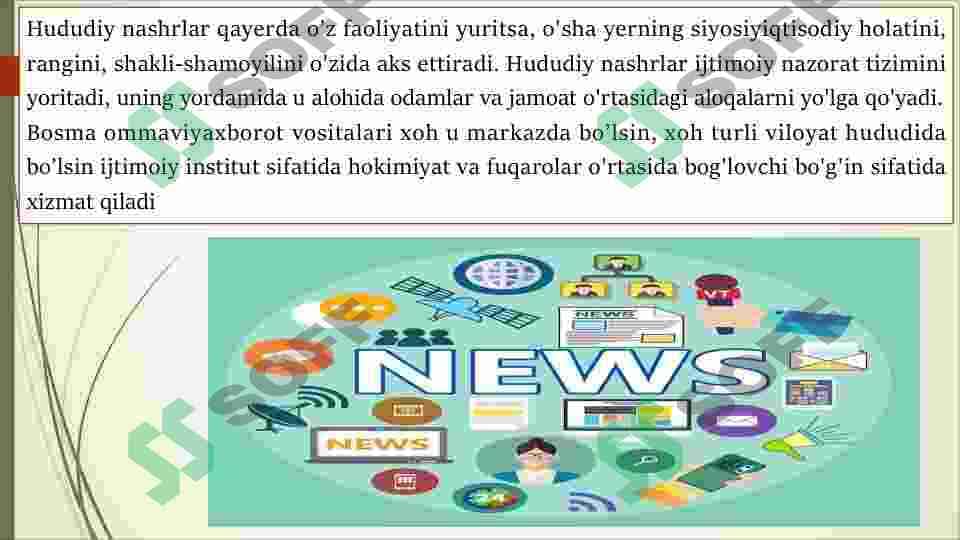 Milliy va xorijiy OAVning o'zaro qiyosiy tahlili 7