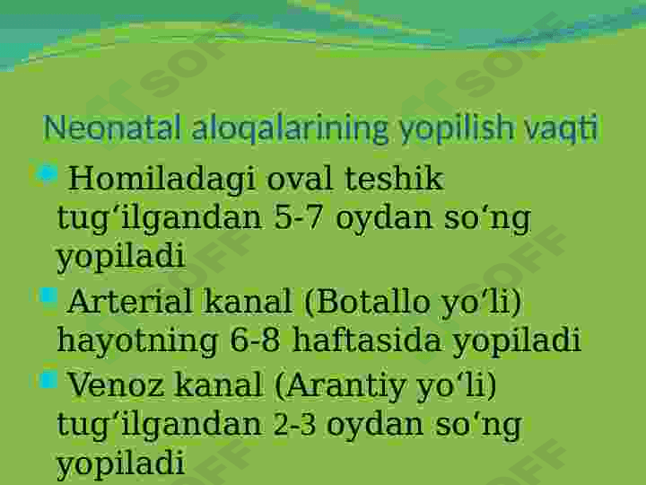 Bolalarda qon aylanish tizimining anatomo-fiziologik hususiyatlari 7